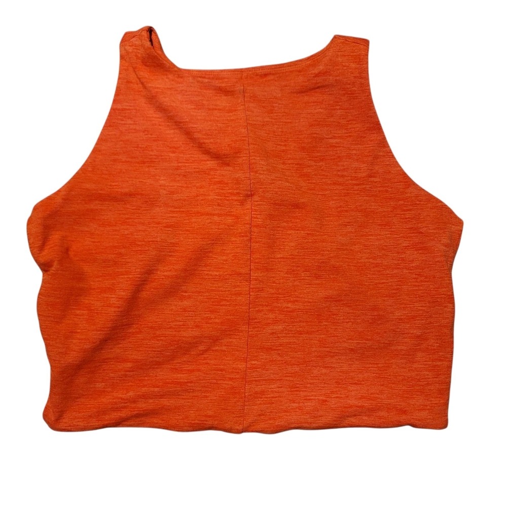 Torrid Active Womens Plus Size 2 Orange Space Dye High Neck Racerback Sports Bra